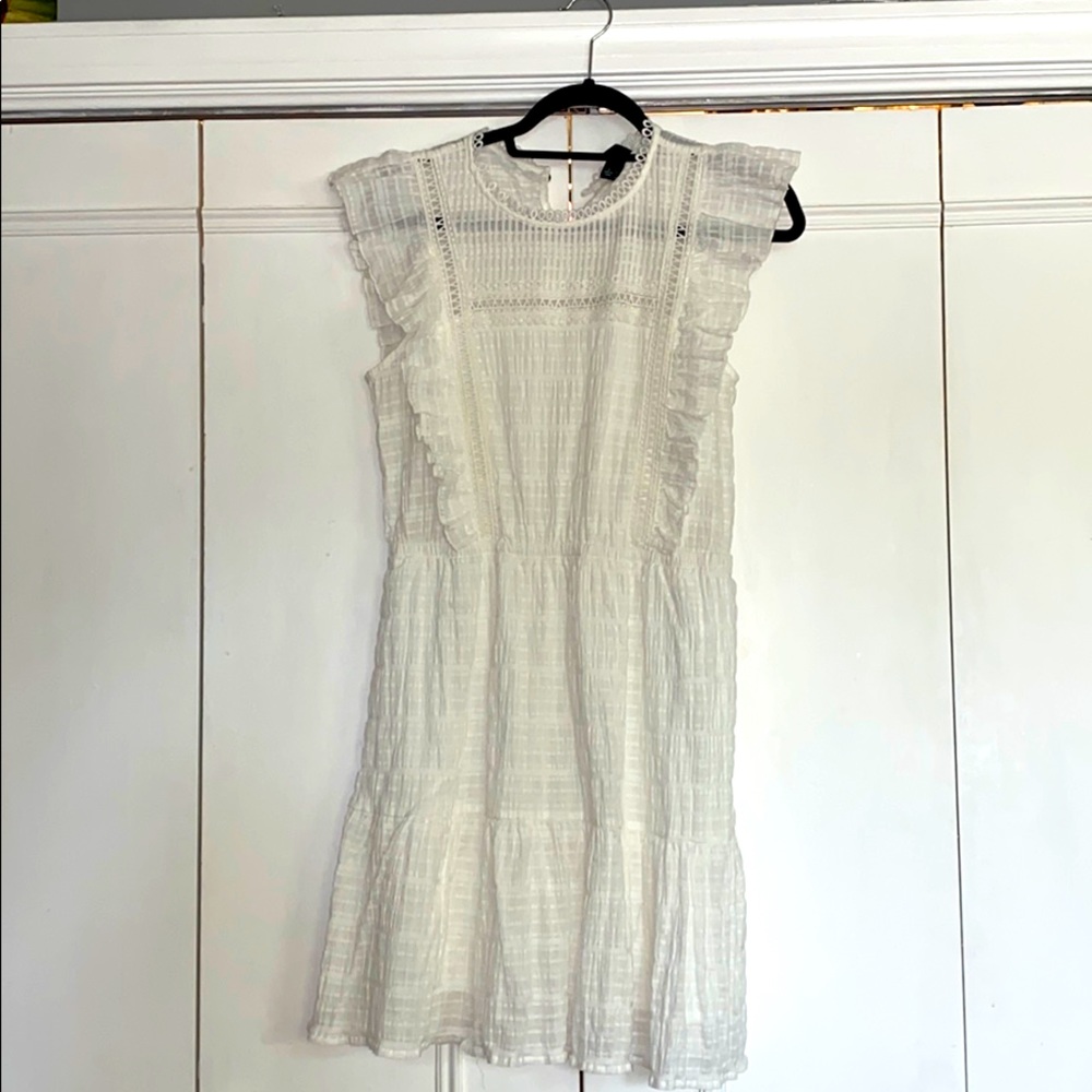 White dress with lace